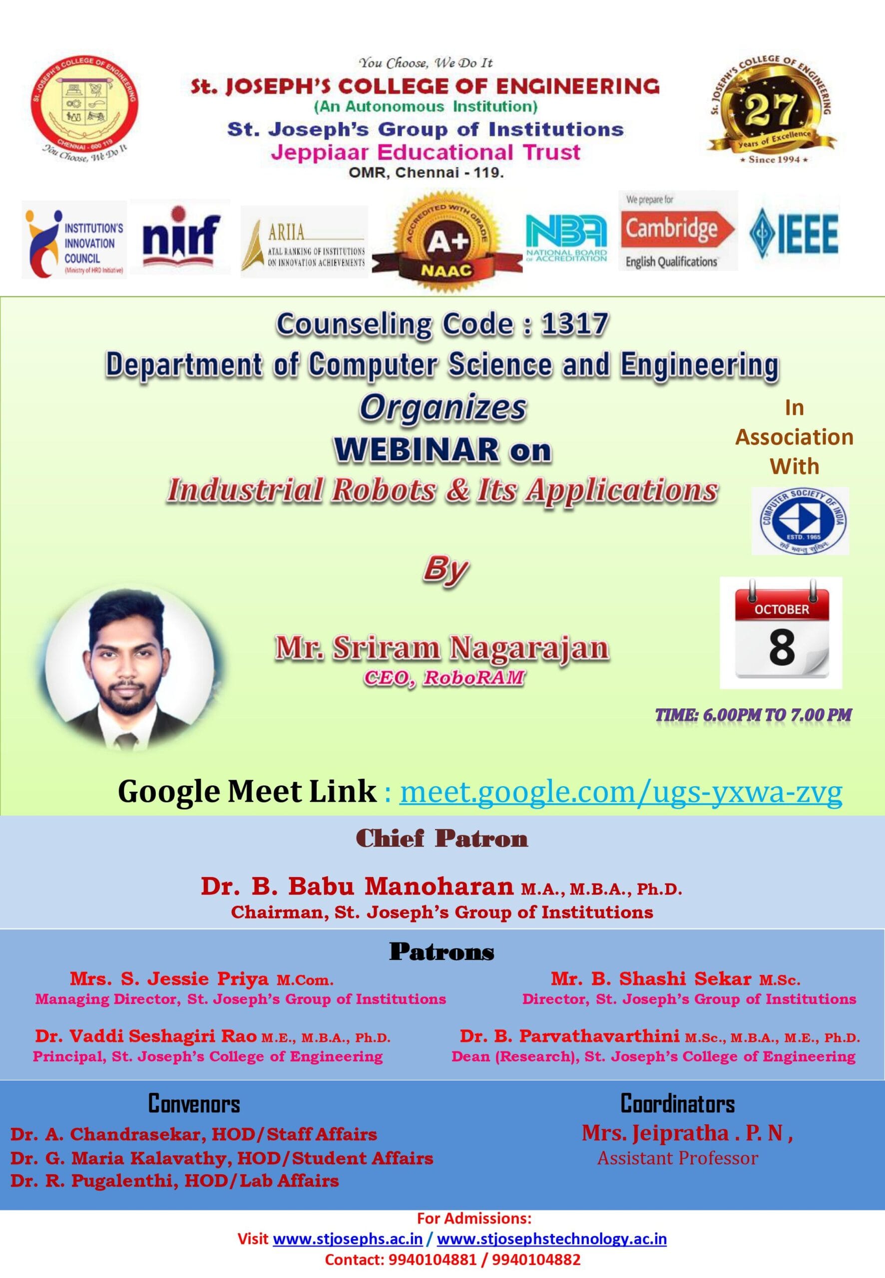 Robotics CSE St Joseph