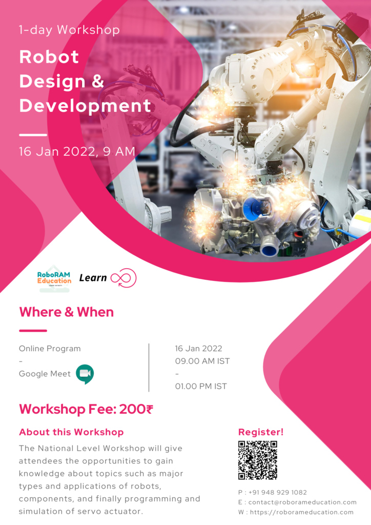 Robot Design and Development | 1-day National Level Workshop